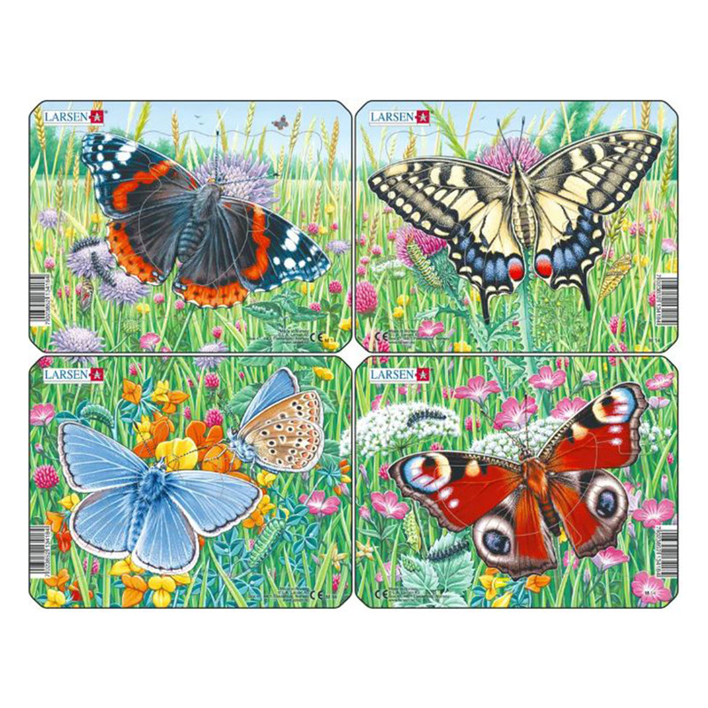 Пазл «Бабочки», 5 элементов