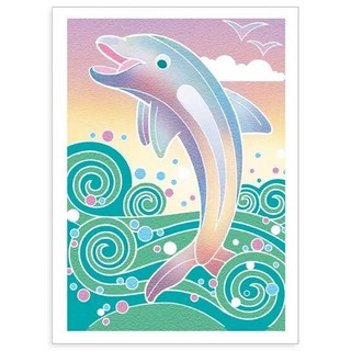 Акварельная раскраска «Дельфины», мини 3