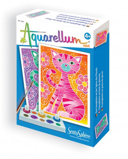 Акварельная раскраска «Кошки», мини 2