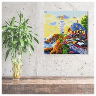 Алмазная мозаика 'Сказочный маяк' 30х30 см 6