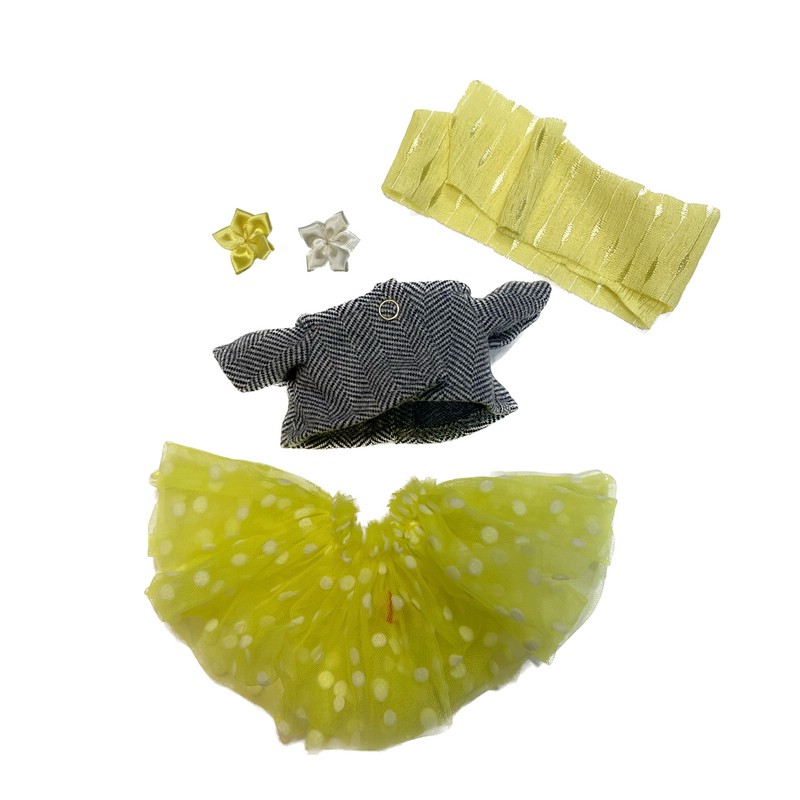 Жакет и юбка из сетки для Зайки Ми, 15 см