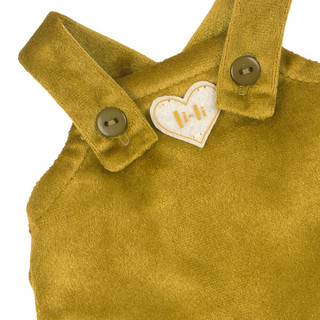 Бархатный комбинезон и шарфик для Басика 19 см 2