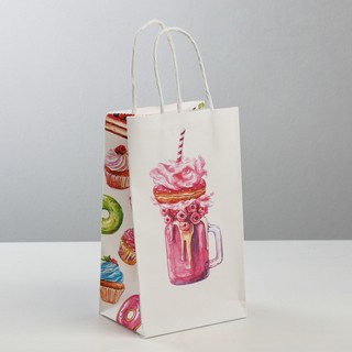 Пакет подарочный крафт «Sweet dream», 12 x 21 x 9 см 2