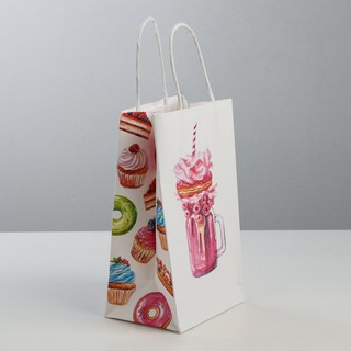 Пакет подарочный крафт «Sweet dream», 12 x 21 x 9 см 3