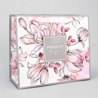 Пакет ламинированный горизонтальный «Present for you», 27x23x11.5 см 1