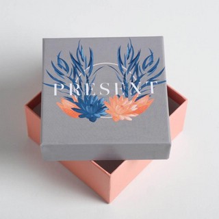 Коробка квадратная 'Античность' №1, 10 х 10 х 6 см 1