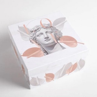 Коробка квадратная 'Античность' №6, 20 х 20 х 11 см 1