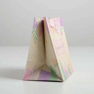 Пакет крафтовый квадратный «Tropical», 14 x 14 x 9 см 2