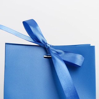 Пакет подарочный с лентой «Синий», 13 x 19 x 9 см 3