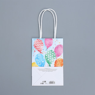 Пакет крафтовый «День рождения», 15 x 10 x 6 см 6