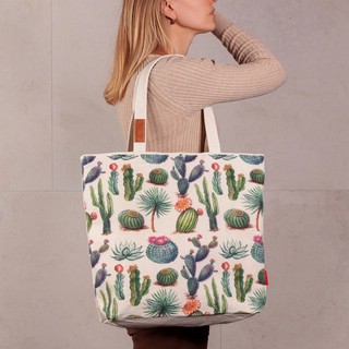 Сумка-шоппер с карманом 'Солнечный кактус' 4