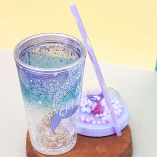 Бутылка тамблер 'Mermaid ball' 450 мл, фиолетовый 2