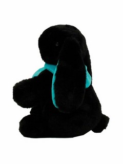 Кролик, 21 см, черный/бирюзовый 3