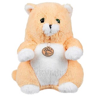 Толстый кот 16 см, цвет персиковый