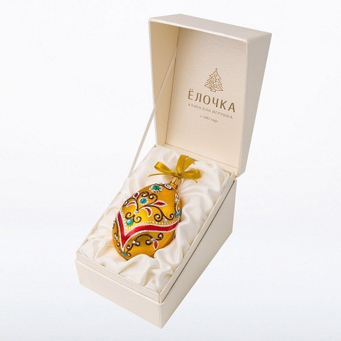 Елочное украшение 'Яйцо Овация', стекло, артикул С 2289