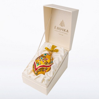 Елочное украшение 'Яйцо Овация', стекло, артикул С 2289