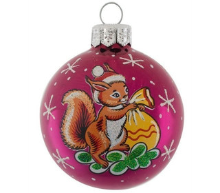 Елочный шар 'Утро' 6 см, стекло, артикул С69, в ассортименте