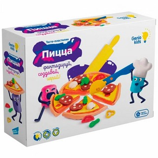 Набор для лепки 'Пицца' 6 цветов по 30 г, Genio Kids