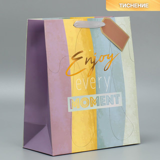 Пакет ламинированный «Лови момент», 25x30.5x13 см