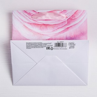 Пакет ламинированный квадратный «Цветочная нежность», 22 x 22 x 11 см 4