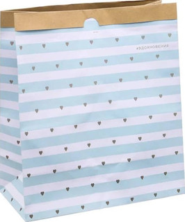 Пакет крафтовый «Вдохновение» 32 х 36 х 16 см Арт Узор