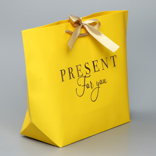 Пакет подарочный «For you», 26 х 25 х 11 см 2