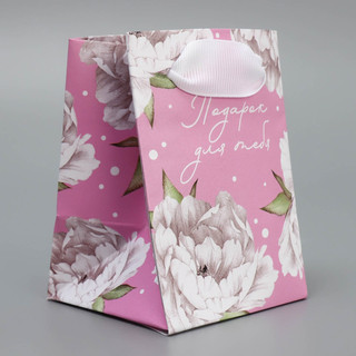 Пакет ламинированный «Пионы», 7 x 10 x 7 см 2