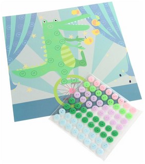 Набор для творчества 'Аппликация пуговицами. Крокодильчик' 2