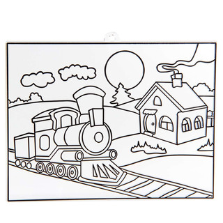 Набор для росписи витража 'Паровоз', Фабрика Фантазий 2