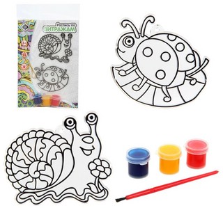 Набор для творчества 'Улитка и божья коровка' 3 цвета
