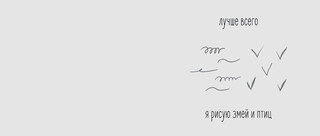 Обложка для студенческого «Лучше всего я рисую змей и птиц» 6