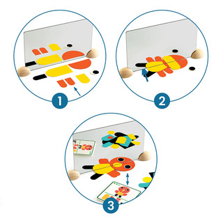 Конструктор Djeco «Найди отражение. Животные», DJ06483 3