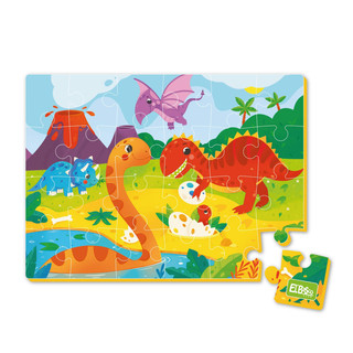 Мягкий пазл для малышей Динозавры, 24 элемента, El`BascoKids 2