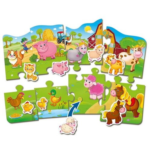 Пазл 'Чей малыш', 8 элементов, Vladi Toys VT2907-01