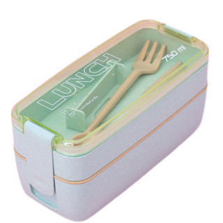 Ланчбокс 'Convenient' зеленый ложка+вилка 1