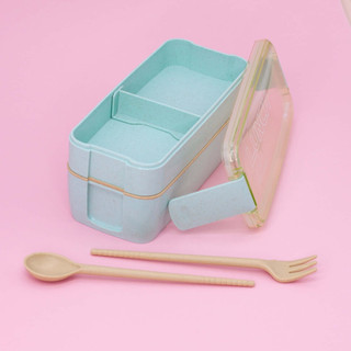 Ланчбокс 'Convenient' зеленый ложка+вилка 3