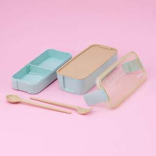 Ланчбокс 'Convenient' зеленый ложка+вилка 5