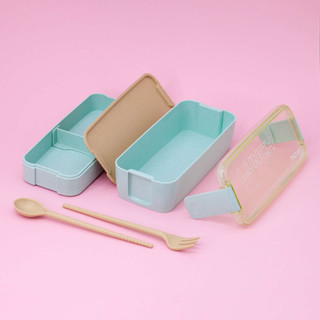 Ланчбокс 'Convenient' зеленый ложка+вилка 6