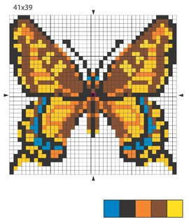 Набор для вышивания 'Бабочка', с пяльцами 3