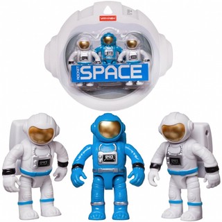 Фигурки космонавтов, игровой набор из 3-х шт.