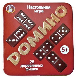 Настольная игра 'Домино' (в жестяной коробочке) 1
