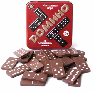 Настольная игра 'Домино' (в жестяной коробочке) 2