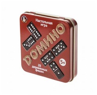 Настольная игра 'Домино' (в жестяной коробочке) 7