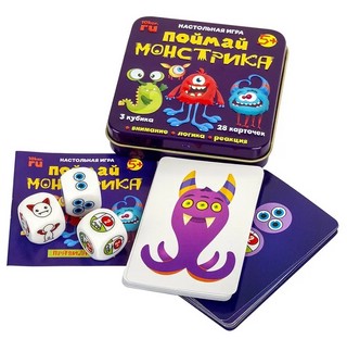 Настольная игра 'Поймай монстрика' (жестяная коробочка)  15