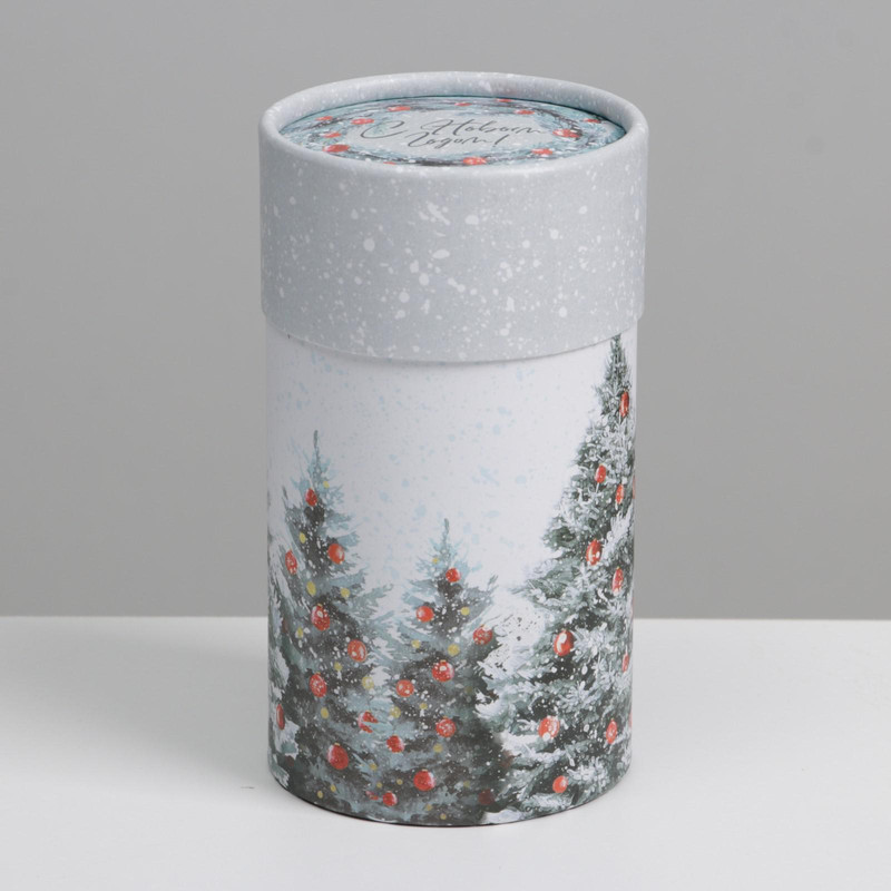 Коробка-тубус подарочная «Новогоднее чудо», 8 х 14,5 см