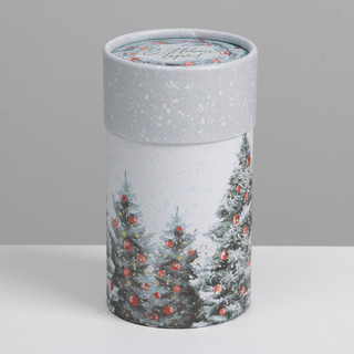 Коробка-тубус подарочная «Новогоднее чудо», 8 х 14,5 см
