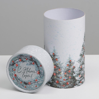 Коробка-тубус подарочная «Новогоднее чудо», 8 х 14,5 см 3