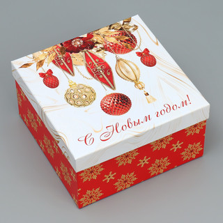 Коробка подарочная 'Новогодний подарок' №6, размер 20 x 20 x ...
