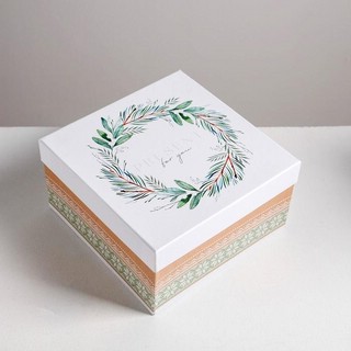 Коробка подарочная 'Зимняя' №4, 20 х 20 х 11 см 1