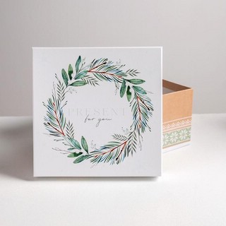 Коробка подарочная 'Зимняя' №4, 20 х 20 х 11 см 2